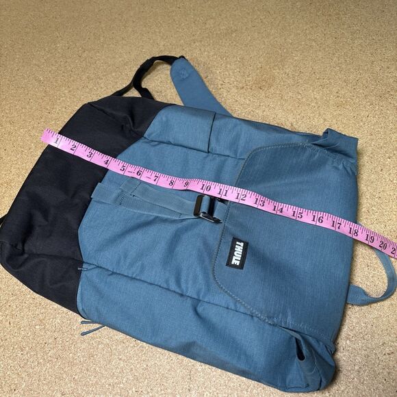 Thule Lithos 20L Backpack Padded Laptop Bag Blue Nylon Lightweight Multi Pocket - Picture 4 of 5